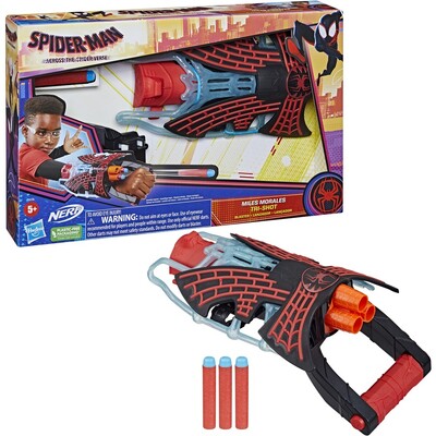 Marvel Spider-Man: Across the Spider-Verse Miles Morales Tri-Shot Blaster