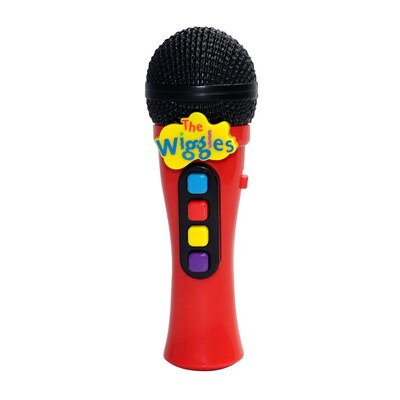 The Wiggles Sing Along Microphone 4 Wiggles Songs Red
