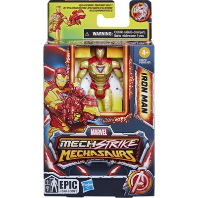 Marvel Mech Strike Mechasaurs 4 Inch Iron Man Figure