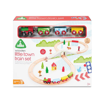 ELC Early Learning Centre Wooden Little Town Train Set