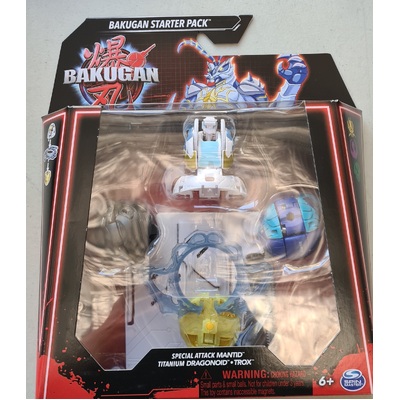 Bakugan 3.0 Starter Pack Special Attack Mantid, Titanium Dragonoid & Trox
