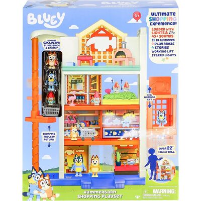 Bluey Hammerbarn Shopping Mall Playset