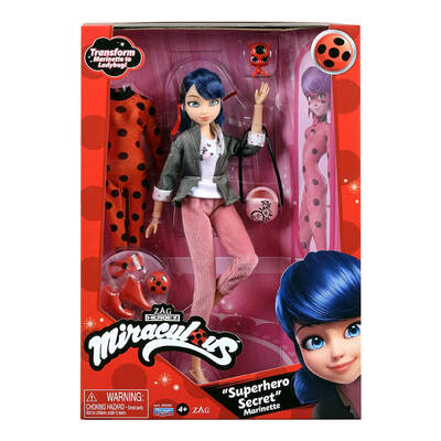 Miraculous Ladybug Fashion Doll (Superhero Secret Marinette)