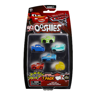 Cars Series 1 Ooshies 7 Pack Assorted