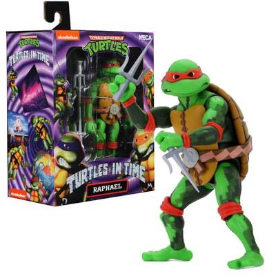 Neca Teenage Mutant Ninja Turtles In Time Raphael 7" Action Figure