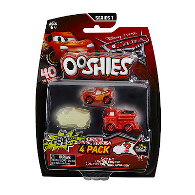 Cars Series 1 Ooshies 4 Pack Assorted