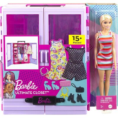 Barbie Fashionistas Ultimate Closet Doll And Accessories HJL66