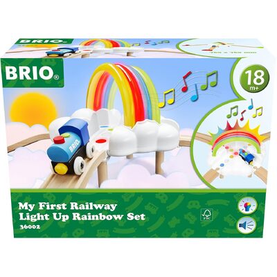 Brio World My First Railway Light Up Rainbow Set 11 Pieces