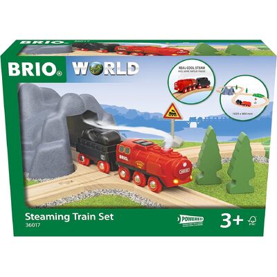 Brio World Steaming Train Set 24pc 36017