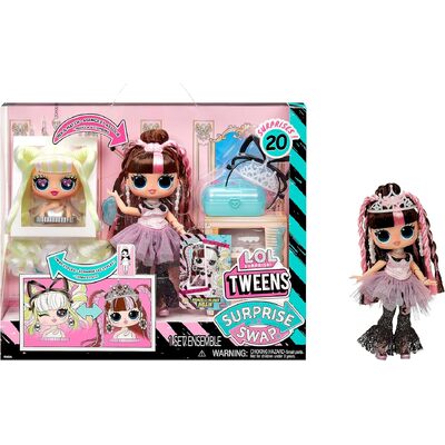 LOL Surprise Tweens Surprise Swap Bronze-2-Blonde Billie Fashion Doll with 20+ Surprises