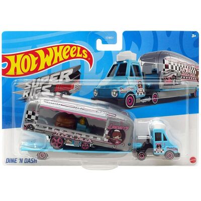 Hot Wheels 1:64 Super Rigs Vehicle- Dine 'N Dash