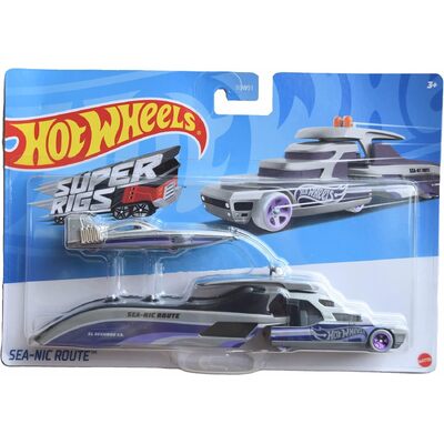 Hot Wheels 1:64 Super Rigs Vehicle- Sea Nic Route