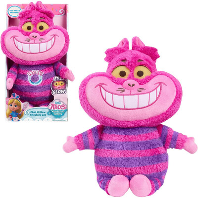 Disney Junior Alice's Wonderland Bakery Chat & Glow Cheshire Cat Plush Toy