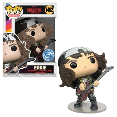 Funko Pop Stranger Things Eddie with Guitar (Metallic) #1462 Vinyl Figure
