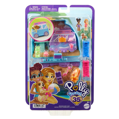 Polly Pocket 35th Anniversary Seaside Puppy Ride Compact