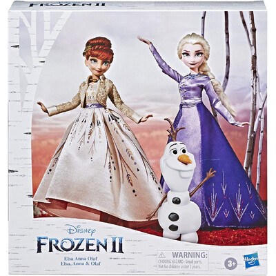Disney Frozen Elsa, Anna, and Olaf Fashion Doll Set