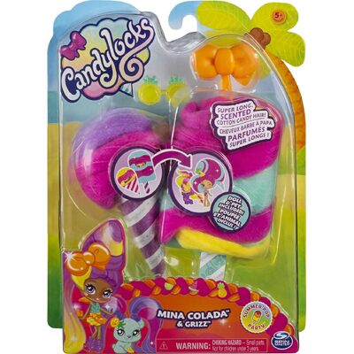 Candylocks Summer Pop Party Mina Colada & Grizz Doll