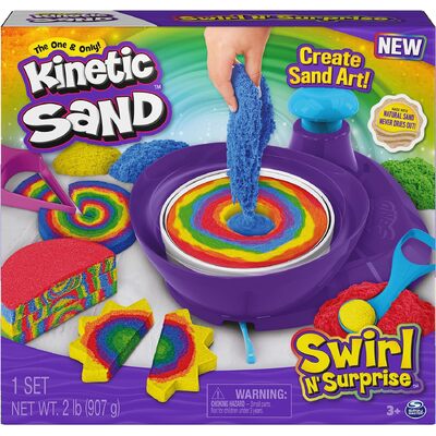 Kinetic Sand Swirl N??Surprise Playset 