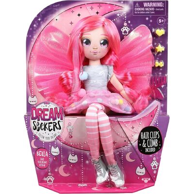 Dream Seekers Bella Doll Plush with Hair Clips and Comb