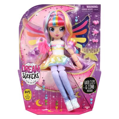 Dream Seekers Hope Doll Plush with Hair Clips and Comb