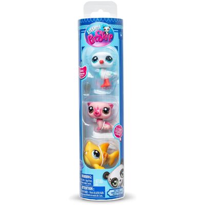 Littlest Pet Shop Trio In Tube 3 Pack Island Vibes with Virtual Code