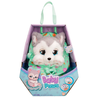 Baby Paws Husky Interactive Plush