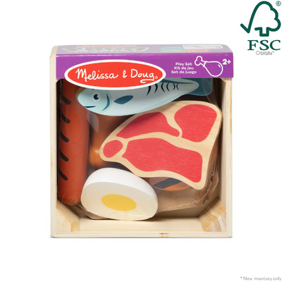 Melissa & Doug Wooden Food Groups Play Set - Protein