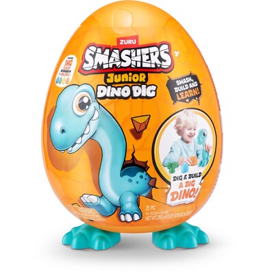 Zuru Smashers Junior Dino Dig Large Egg Brontosaurus
