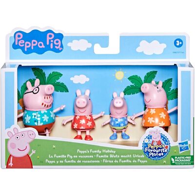 Peppa Pig Favourite Places Peppa's Family Holiday Figure 4-Pack