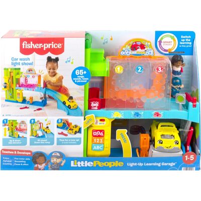 Fisher-Price Little People Light-Up Learning Garage Playset