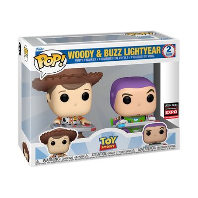Funko Pop Toy Story - Woody & Buzz Gaming C2E2 2024 2 Pack 