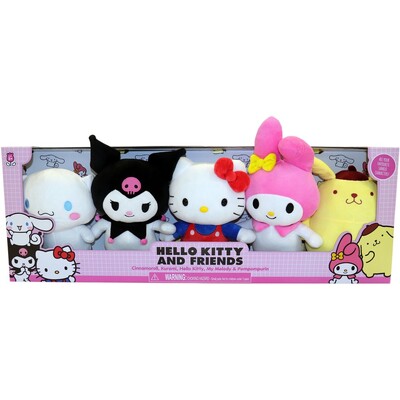 Hello Kitty & Friends 5 Pack Plush Dolls