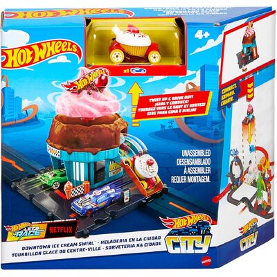 Hot Wheels City Downtown Ice Cream Swirl