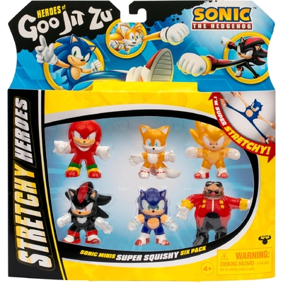 Heroes Of Goo Jit Zu Minis Sonic the Hedgehog Super Squishy Six Pack (S4)