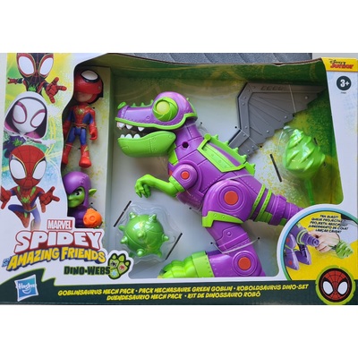 Marvel Spidey And Friends Dino Webs Goblinsaurus Mech Pack 
