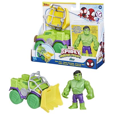 Marvel Spidey and His Amazing Friends Hulk Smash Truck Figure Set