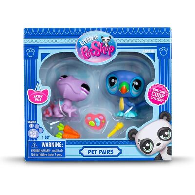 Littlest Pet Shop Pet Pairs with Virtual Code Toucan #31 and Chameleon #27