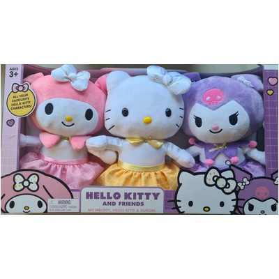 Hello Kitty & Friends 3 Pack Plush Dolls