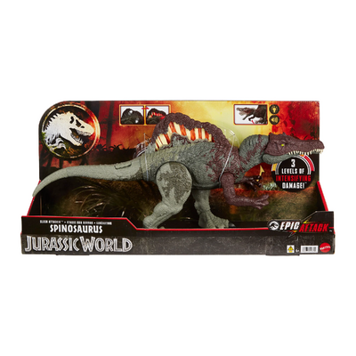 Jurassic World Epic Attack Slash Attackin Spinosaurus Dinosaur Figure