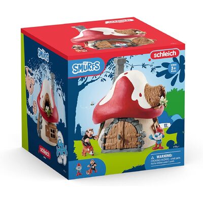 Schleich Smurf house with 2 figurines