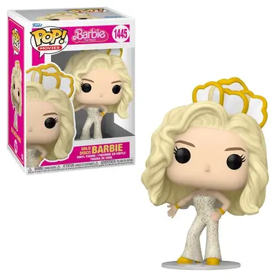 Funko Pop Barbie The Movie (2023) - Gold Disco #1445 Vinyl Figure