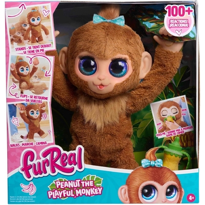 FurReal Peanut the Playful Monkey Interactive Toy