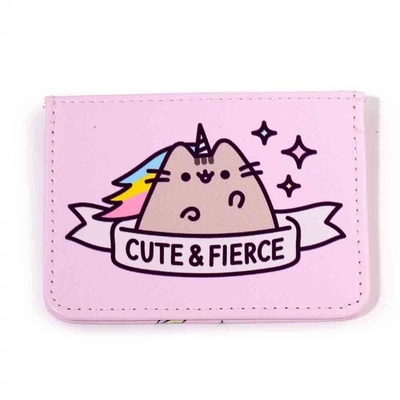 Pusheen The Cat Card Wallet with RFID Card Protection (Pink)
