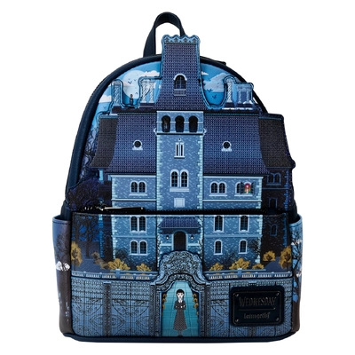 Loungefly Wednesday Nevermore Academy Castle Glow Mini Backpack