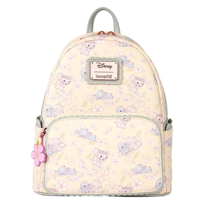 Loungefly Disney Stitch & Angel Cherry Blossom All-Over Print Mini Backpack