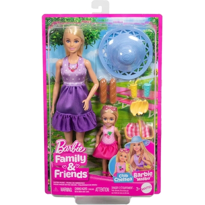  ??arbie Family & Friends Picnic-Themed Playset JBF43