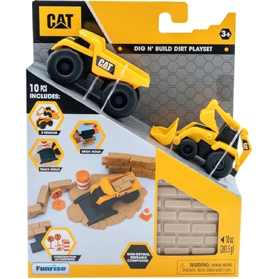 CAT Construction Little Machines Dig N' Build Dirt Playset - 2 Pack