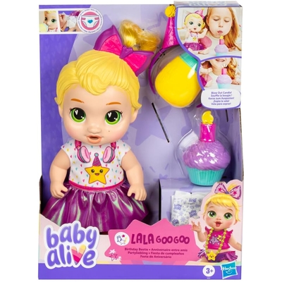 Baby Alive Birthday Bestie LaLa Blonde Hair Baby Doll