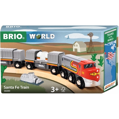 Brio World Santa Fe Train - Trains of the World 5pc 36089