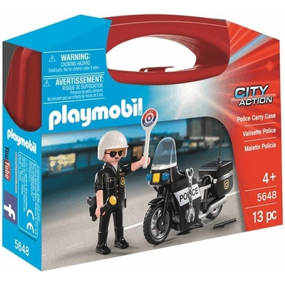 Playmobil City Action Police Carry Case 13pc 5648